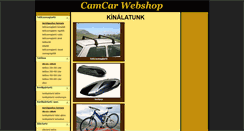 Desktop Screenshot of csomagtarto.camcar.hu